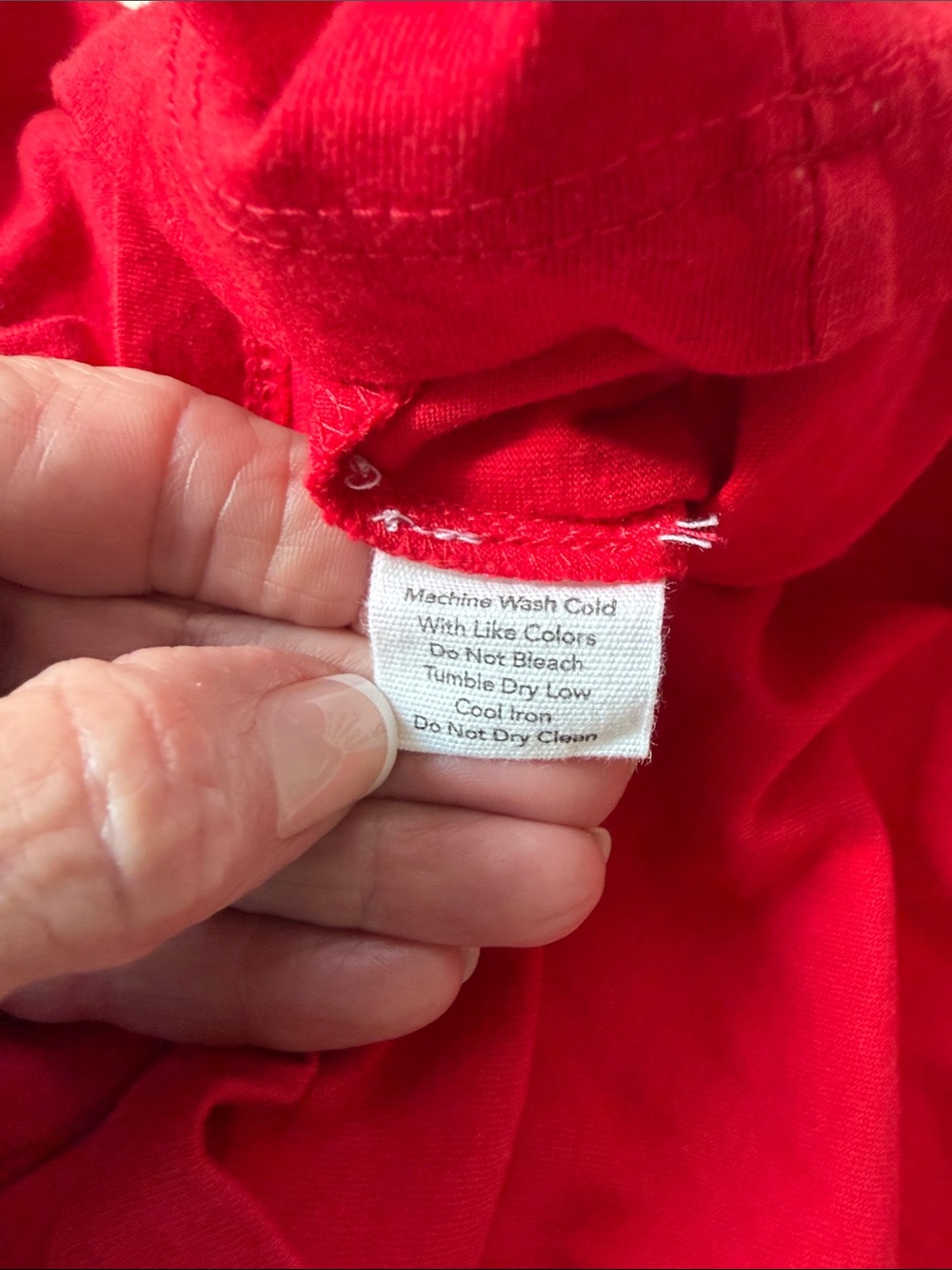 ISA & Ella 100% Organic Cotton Red Crop tee - Picture 6 of 6